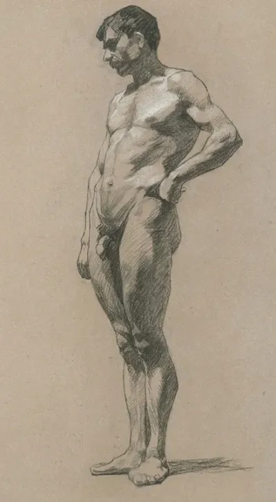 Study Of A Standing Man