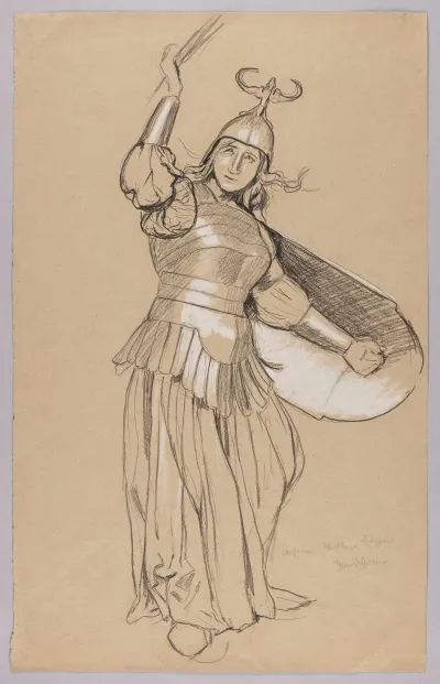 Study Of A Valkyrie Costume In Combat