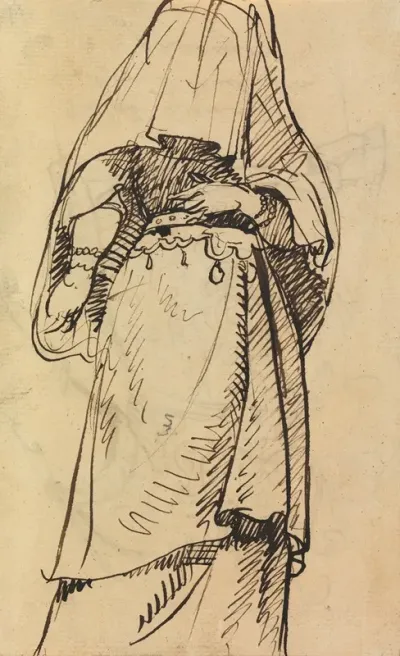 Study Of A Veiled Woman