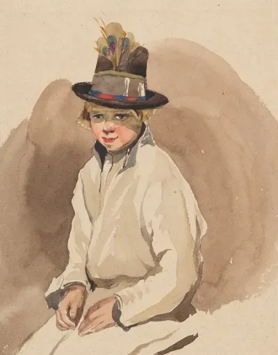 Study Of A Village Boy