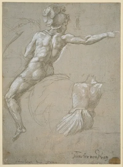 Study Of A Warrior On Horseback