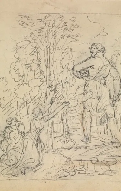 Study Of A Woman Imploring For The Return Of Her Captive Child