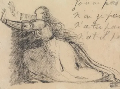 Study Of A Woman Pleading On Her Knees 2