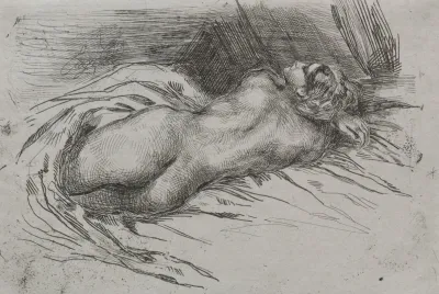Study Of A Woman Seen From The Back