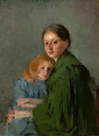Study Of A Woman With A Girl