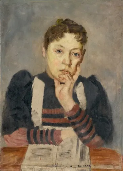 Study Of A Woman With A Supported Hand