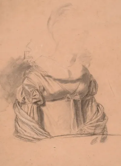 Study Of A Womans Dress