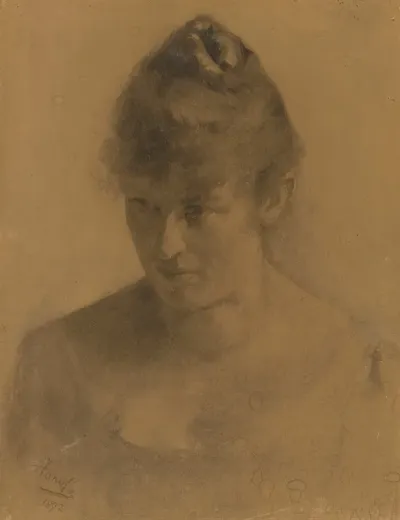 Study Of A Womans Head 3