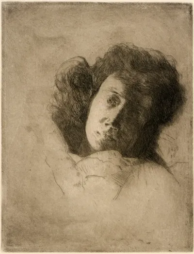 Study Of A Womans Head 7