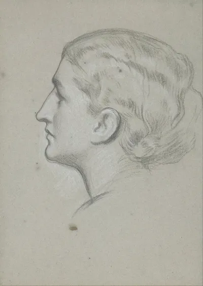 Study Of A Womans Head For The Painting A Noble Lady Of Venice