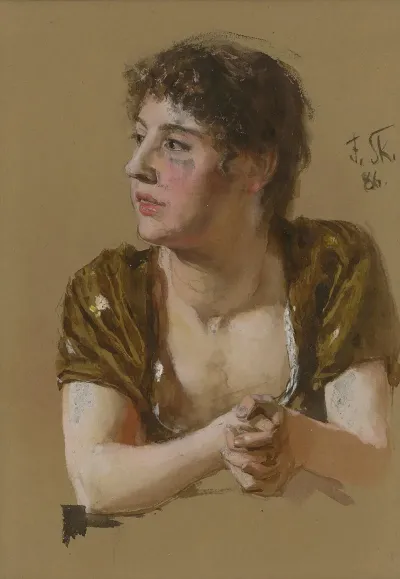 Study Of A Women Portrait