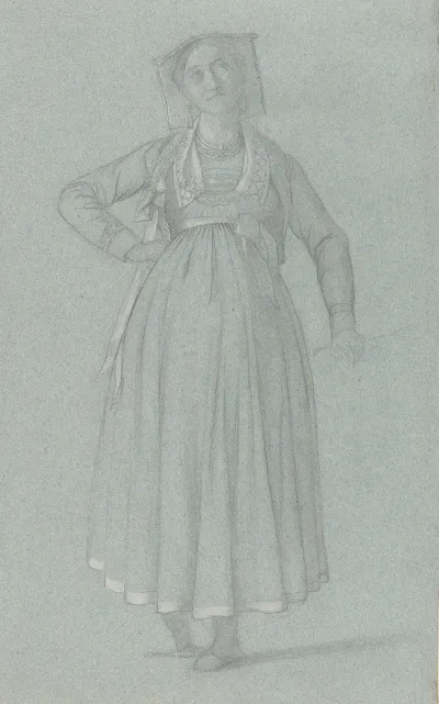 Study Of A Young Roman Woman