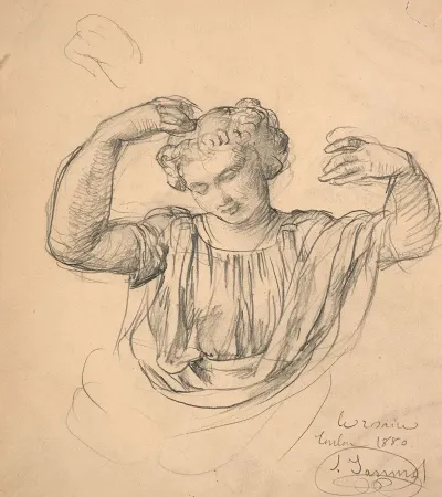 Study Of An Angel For Le Rosaire