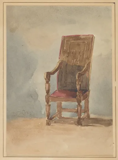 Study Of An Antique Armchair