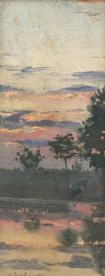 Study Of An Early Evening Landscape
