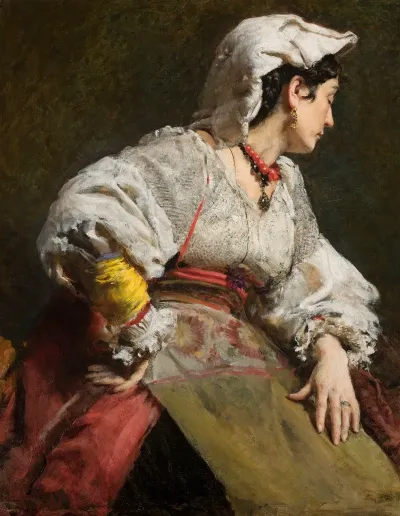 Study Of An Italian Woman