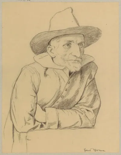 Study Of An Old Bearded Man In A Hat