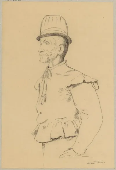 Study Of An Old Man In Historic Dress