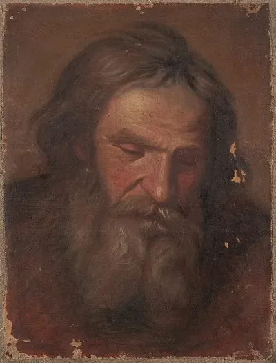 Study Of An Old Mans Head 3