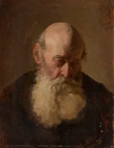 Study Of An Old Mans Head
