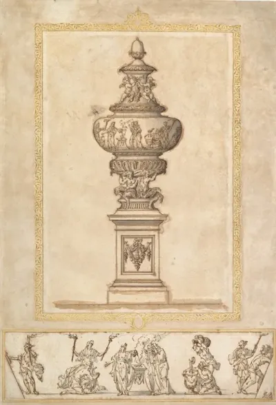Study Of An Urn Study For The Frieze Decoration Around The Urn
