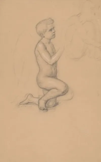 Study Of Angel For The Painting The Immaculate Conception Of The Blessed Virgin Mary