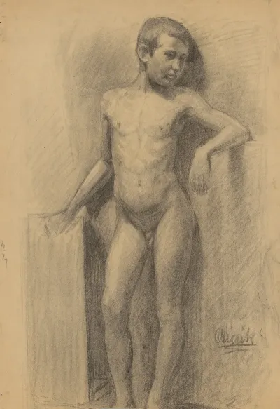 Study Of Boyish Nude