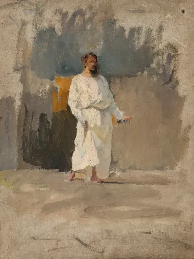 Study Of Christ For The Painting Pool Of Siloam