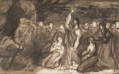 Study Of Christ Raising Lazarus