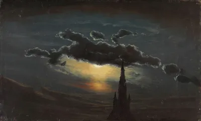 Study Of Clouds In Moonlight