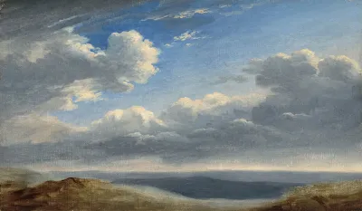 Study Of Clouds Over The Roman Campagna