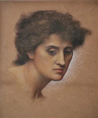 Study Of Female Head For The Cadence Of Autumn 2