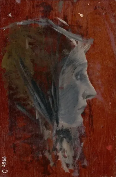 Study Of Female Head From Profile