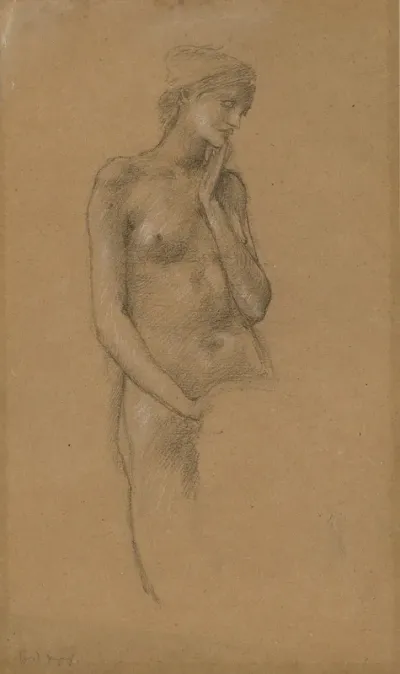 Study Of Female Nude For The Hill Fairies In Arthur In Avalon 2
