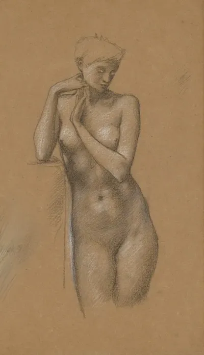 Study Of Female Nude For The Hill Fairies In Arthur In Avalon