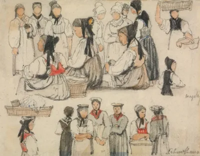 Study Of Figures At Schaffhausen