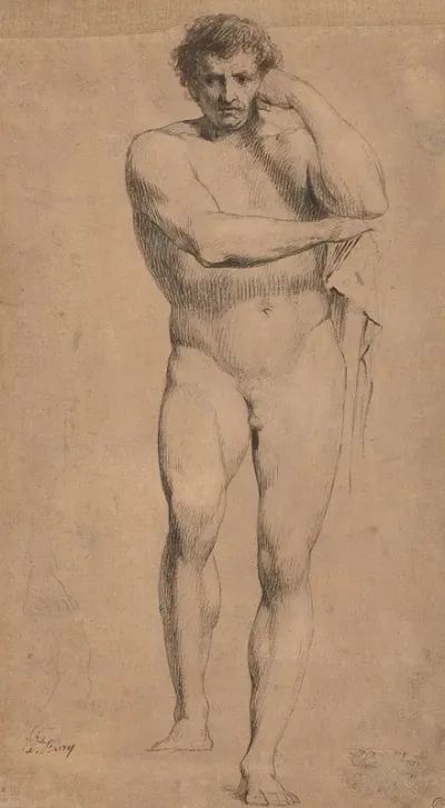 Study Of Hercules For Crowning The Victors At Olympia
