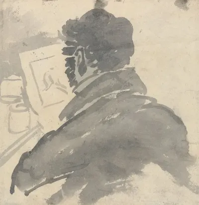 Study Of J M W Turner Sketching