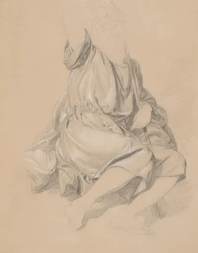 Study Of Jacobs Robes For The Painting The Immaculate Conception Of The Blessed Virgin Mary