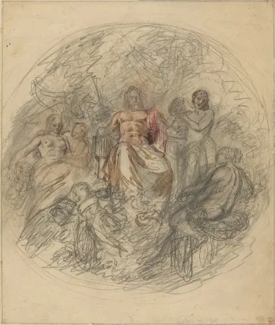 Study Of Jove And Three Goddesses