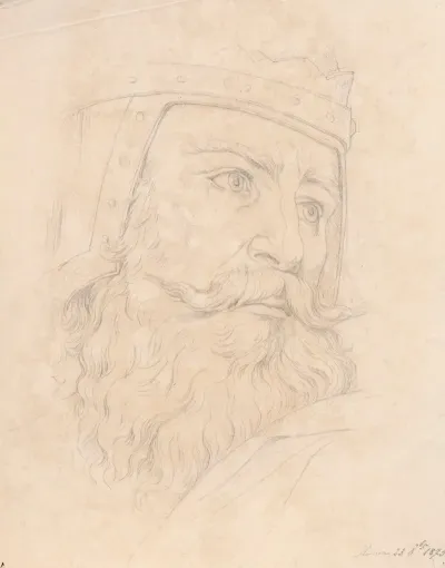 Study Of Kings Head
