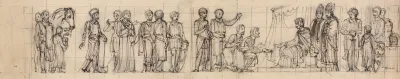 Study Of Knights Paying Homage To The King