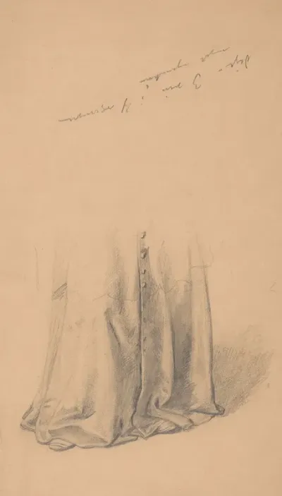 Study Of Lower Part Of The Robe Of Bishop Piotr Wysz For The Painting Queen Jadwigas Oath