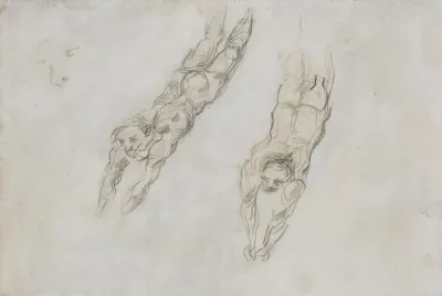 Study Of Nudes Diving