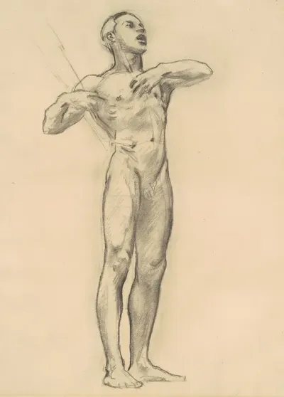 Study Of Orpheus For Classic And Romantic Art