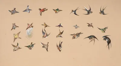 Study Of Polychrome Birds