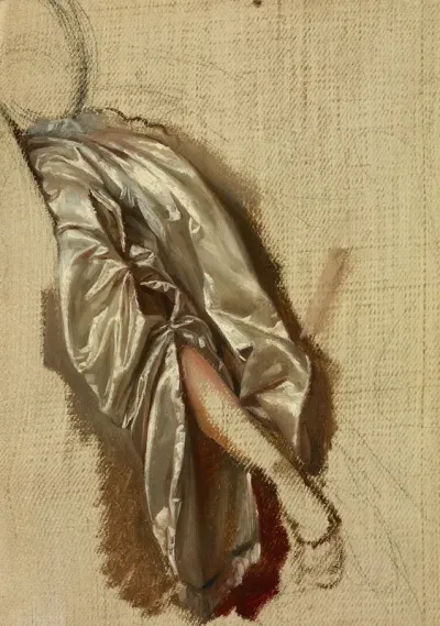 Study Of Quinn Barbaras Arm To The Painting The Death Of Barbara Radziwill