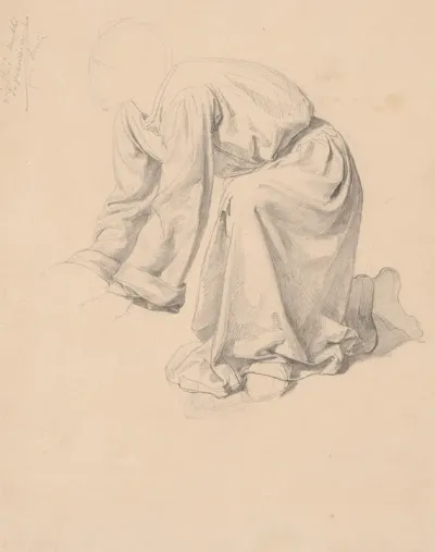Study Of Robes Of Joseph Of Arimathea To The Painting Entombment