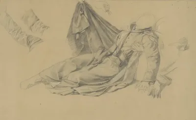 Study Of Robes To The Figure Of Josaphat Kuntsevych To The Painting Martyrdom Of St Josaphat Kuntsevych