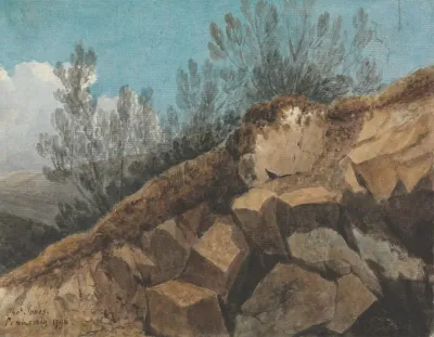 Study Of Rocks Near Pencerrig Wales